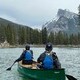 Students canoeing